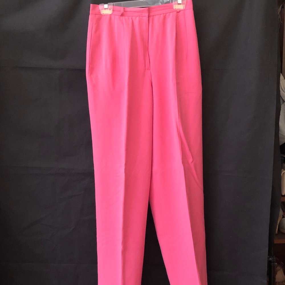 Talbots size 6 Pink 100% Silk trousers